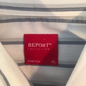 Long sleeve dress shirt Report Collection XL white